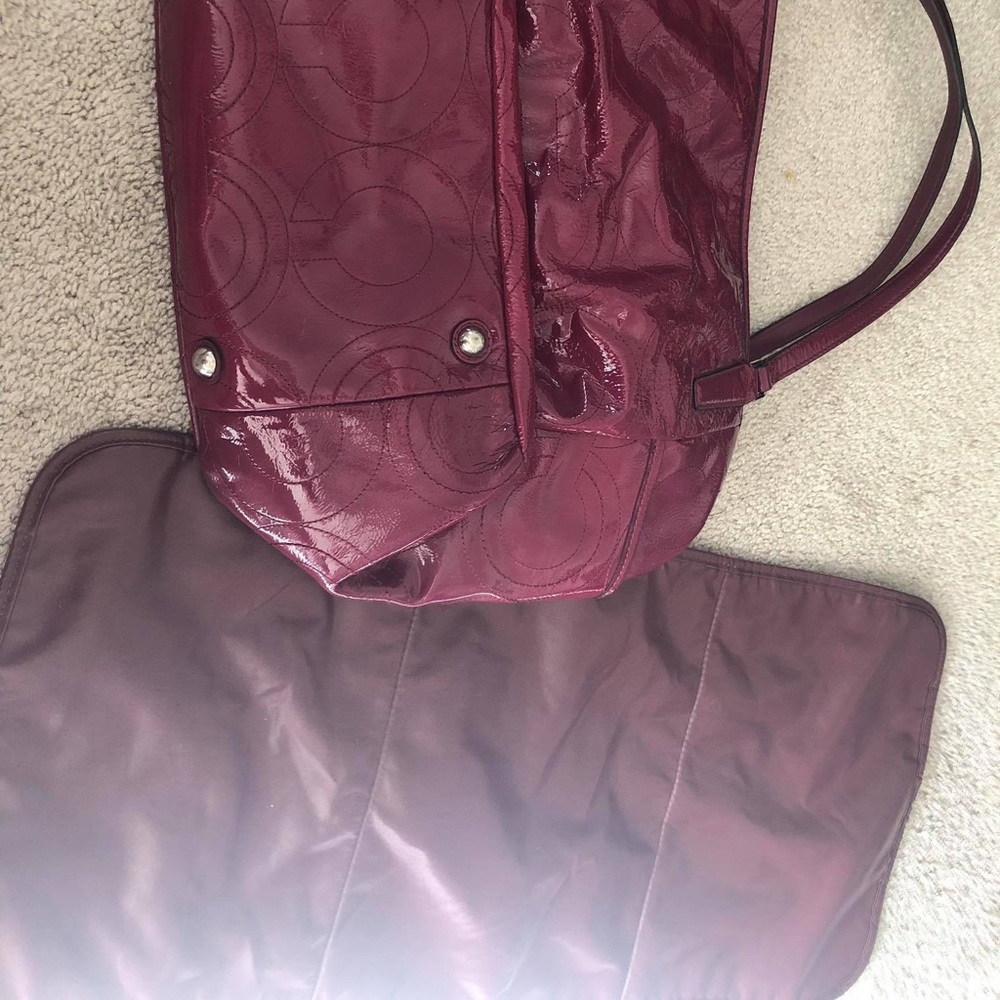 Coach Patent Leather Diaper Bag - Picture 3 of 6